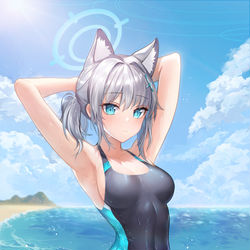 This is a pixiv picture whose title is シロコ.