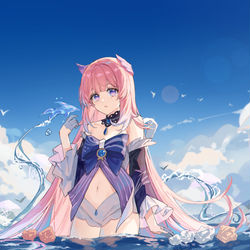 This is a pixiv picture whose title is 心海.