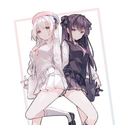 This is a pixiv picture whose title is JK 光＆対立.