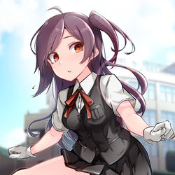 This is a pixiv picture whose title is ちょっと近道.