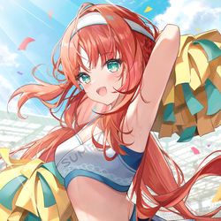 This is a pixiv picture whose title is Cheerleader Nilou~.