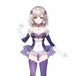 This is a pixiv picture whose title is 【お仕事】銀杏しい さんアイドル衣装.