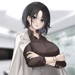 This is a pixiv picture whose title is 会議に遅れてはいけない！.