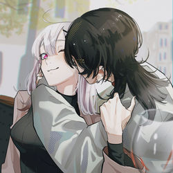 This is a pixiv picture whose title is 百合.