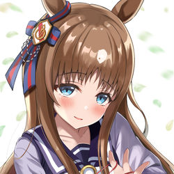 This is a pixiv picture whose title is グラスワンダーとあやとりしたい.