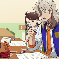This is a pixiv picture whose title is 勉強がんばれちゃんだぜ！.