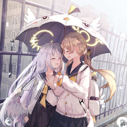 This is a pixiv picture whose title is ヒフミ、私もそっちの可愛い傘がいい.