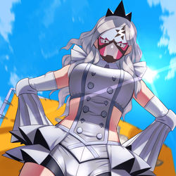 This is a pixiv picture whose title is 立ちはだかる壁.