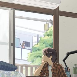 This is a pixiv picture whose title is ふと目で追ってる.