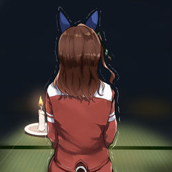 This is a pixiv picture whose title is 正座キング.