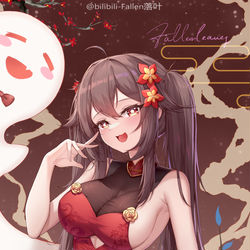 This is a pixiv picture whose title is 胡桃.