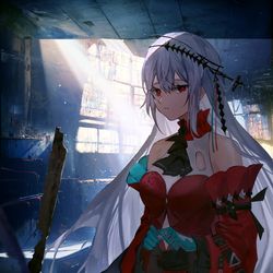 This is a pixiv picture whose title is 濁心スカジ.