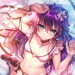 This is a pixiv picture whose title is 一緒に寝ます？❤️.