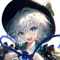 This is a pixiv picture whose title is 「こいしちゃんは人気者」.