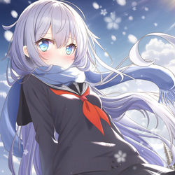This is a pixiv picture whose title is 冬カーディガンヴェルちゃん.