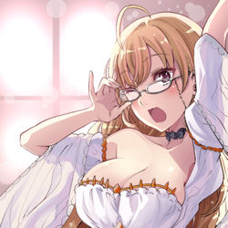 This is a pixiv picture whose title is 【加筆版】朝活のリオン様.