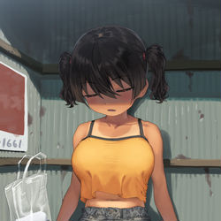 This is a pixiv picture whose title is ガキ巨乳⑳.