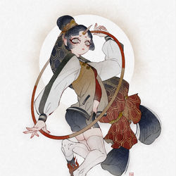 This is a pixiv picture whose title is 角端.