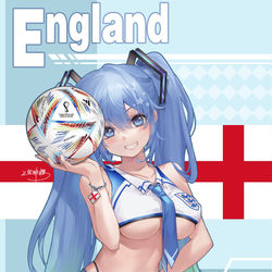 This is a pixiv picture whose title is 世界杯初音.