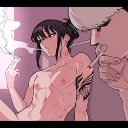 This is a pixiv picture whose title is 6년 후 후배.