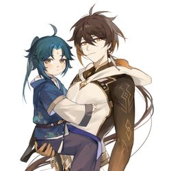 This is a pixiv picture whose title is 抱抱.
