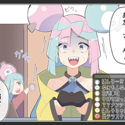 This is a pixiv picture whose title is 放送事故ナンジャモ.