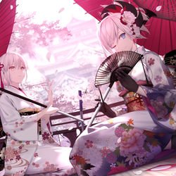 This is a pixiv picture whose title is 桜.
