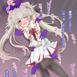 This is a pixiv picture whose title is ルウシェちゃんくすぐり責め.