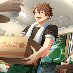 This is a pixiv picture whose title is 八百屋のお手伝い.