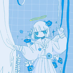 This is a pixiv picture whose title is ひと.