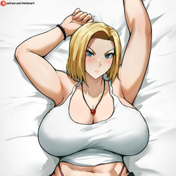 This is a pixiv picture whose title is Android 18.