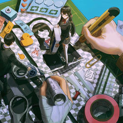 This is a pixiv picture whose title is 高校生.
