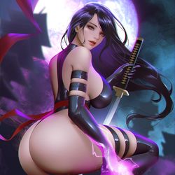 This is a pixiv picture whose title is Psylocke.