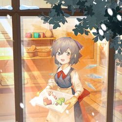 This is a pixiv picture whose title is 暖洋洋的冬日妖精烘焙间.