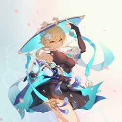 This is a pixiv picture whose title is “流浪”者.