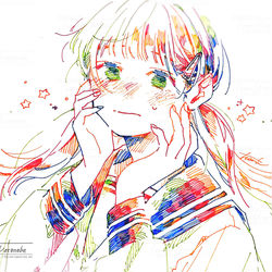 This is a pixiv picture whose title is 「きみに向けた気持ちが、」.