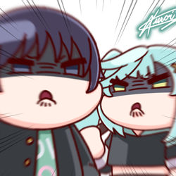 This is a pixiv picture whose title is 😠💢😠.
