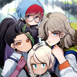 This is a pixiv picture whose title is 最高の４人.
