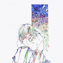 This is a pixiv picture whose title is "夜を連れてゆく".