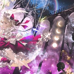 This is a pixiv picture whose title is 月のゴンドラに揺られて。.