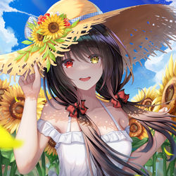 This is a pixiv picture whose title is 向日葵狂三.