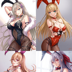 This is a pixiv picture whose title is C101新作バニーガールタペストリー予約開始！.