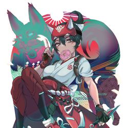 This is a pixiv picture whose title is キリコ.