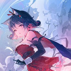 This is a pixiv picture whose title is nya.