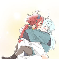 This is a pixiv picture whose title is 水星の魔女-抱抱.