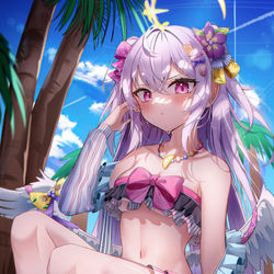 This is a pixiv picture whose title is 水着アズサ.
