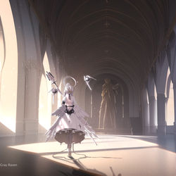 This is a pixiv picture whose title is Heaven Light.