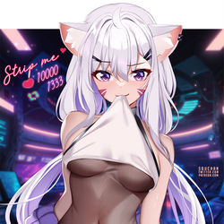 This is a pixiv picture whose title is Strip me challange pt2.
