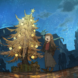 This is a pixiv picture whose title is ほっとけよクリスマスなんて.