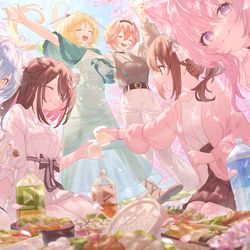 This is a pixiv picture whose title is お花見🌸.